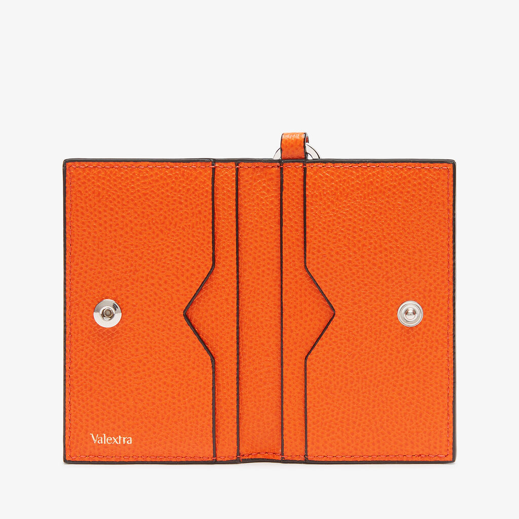 Porta Carte con Laccio - Arancio Aragosta - Vitello VS - Valextra - 5