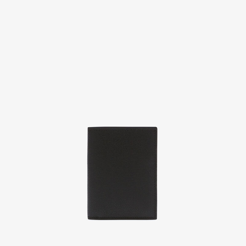 Bifold Wallet 4CC - Black - Millepunte calf leather - Valextra - 1