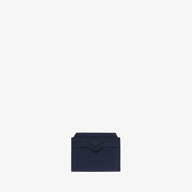 4CC Card Case - Dark Blue - Millepunte calf leather - Valextra - 4