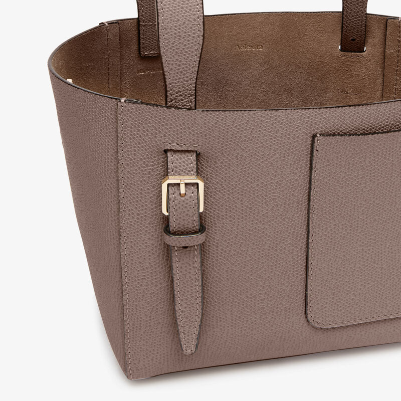Soft Bucket Micro bag - Sahara Brown - Millepunte calf leather - Valextra - 4