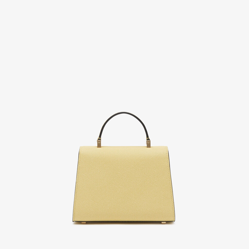 Iside Crossbody Micro Bag - Vanilla Yellow - Vitello VS - Valextra - 6