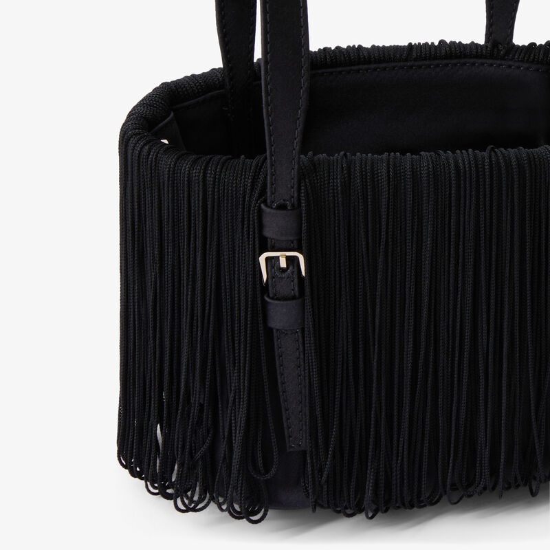 Soft Swing Bucket Nano Bag -  - Raso con frange - Valextra - 4