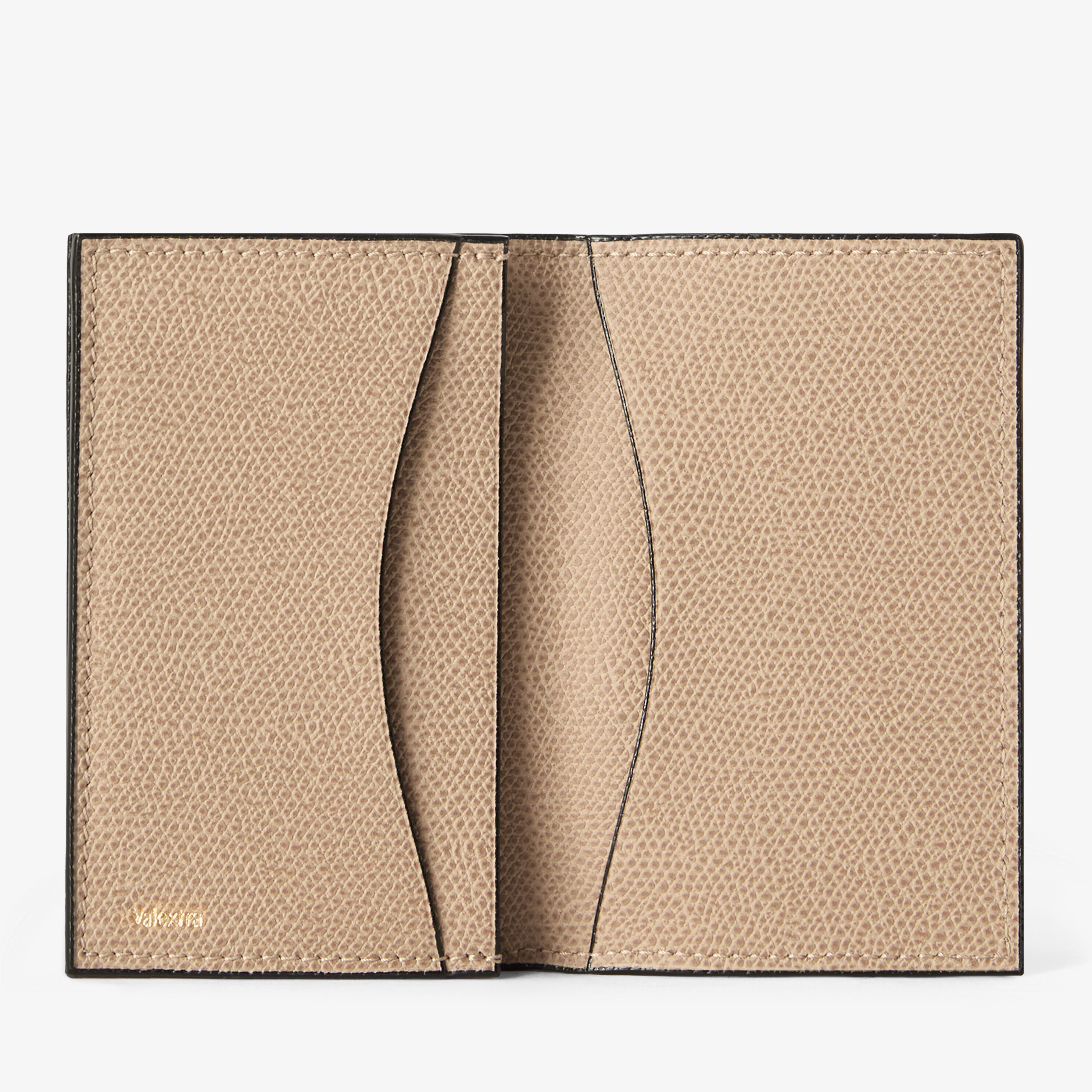 Women's Beige Luxury Leather credit card holder | Valextra