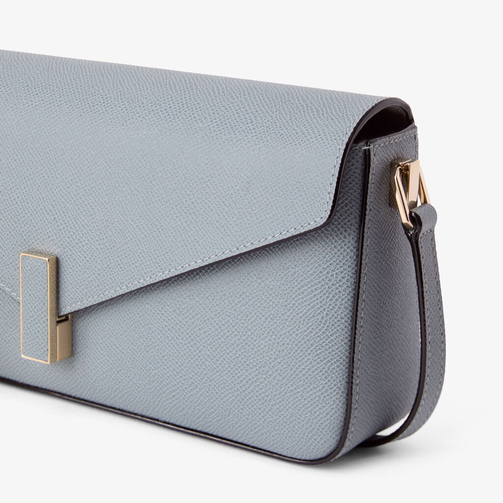 Iside Shoulder Bag - Niagara Blue - Vitello Millepunte Soft - Valextra - 3
