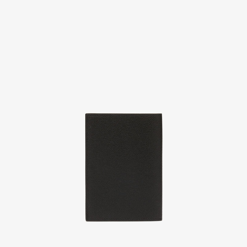Passport Holder - Black - Millepunte calf leather - Valextra - 4