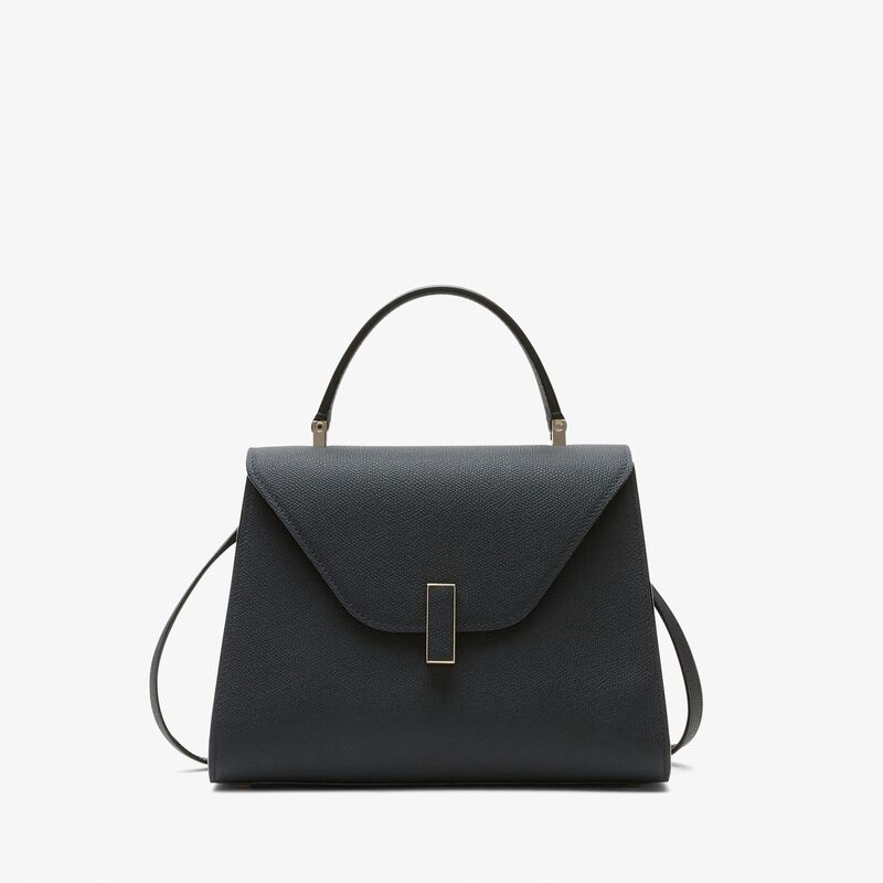 Iside Top handle medium bag - Night Blue - Millepunte calf leather - Valextra - 1