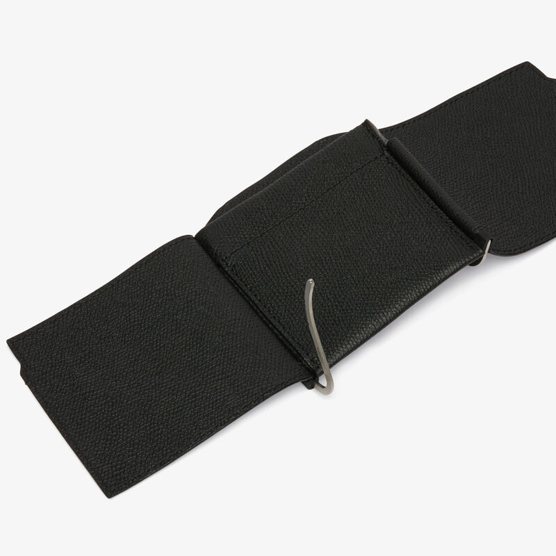 Grip Spring - Black - Millepunte calf leather - Valextra - 3