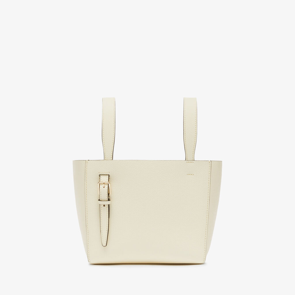 Soft Bucket Micro bag - Pergamena White - Vitello VS - Valextra - 6