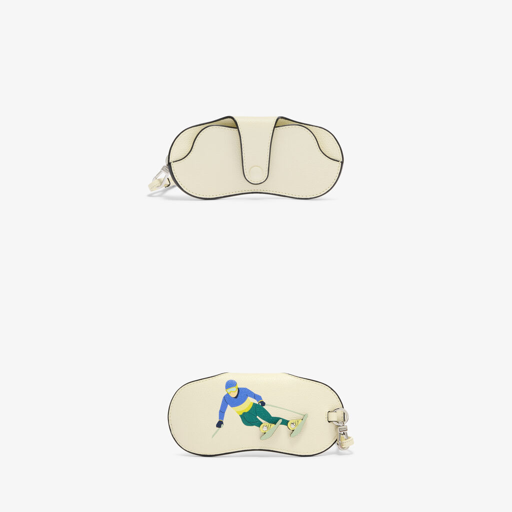 Winter Sports Glasses Case with Lanyard -  - Vitello VS-Stampa Milano Cortina - Valextra - 1