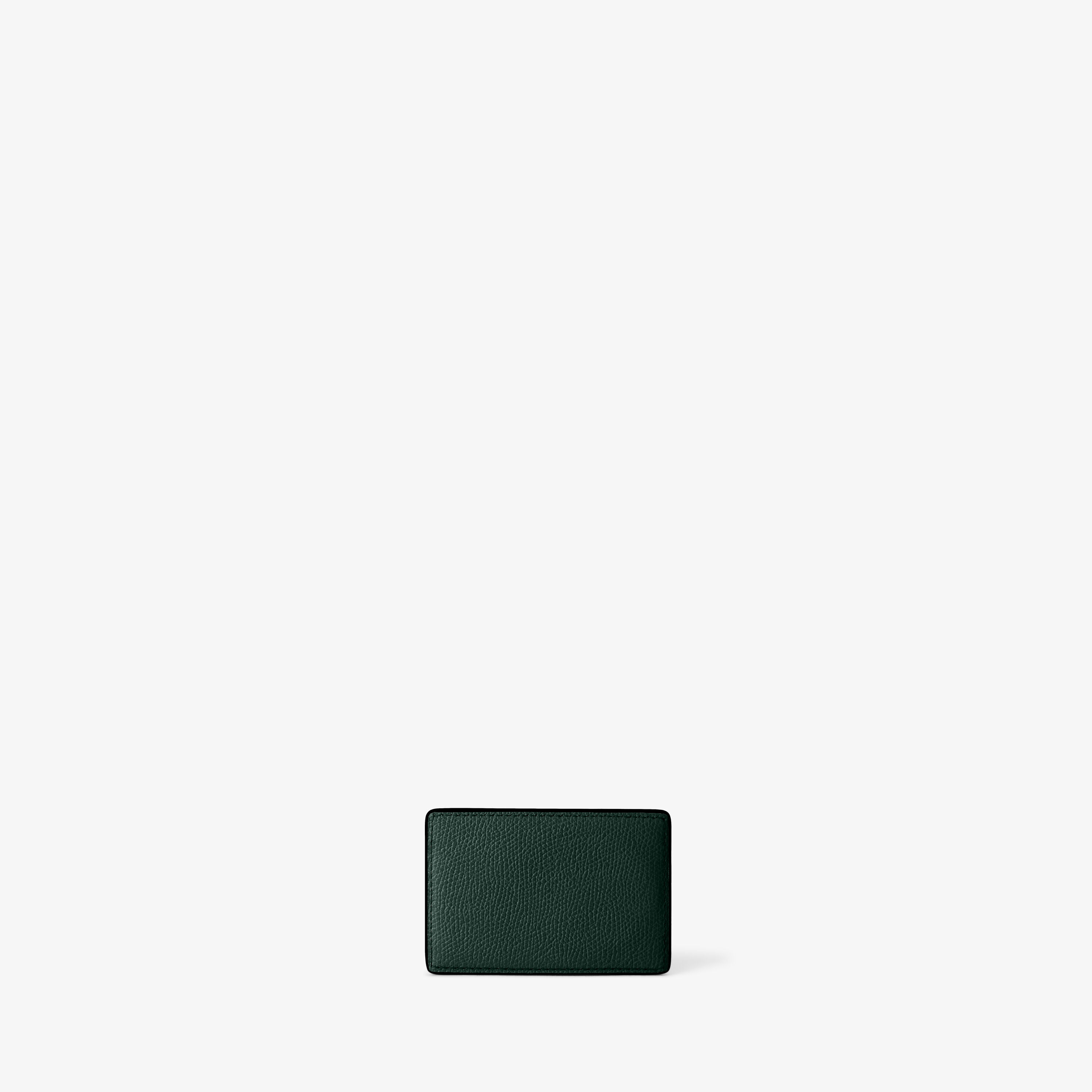 Green Grained Leather Luxury Magnetic Card Case | Valextra