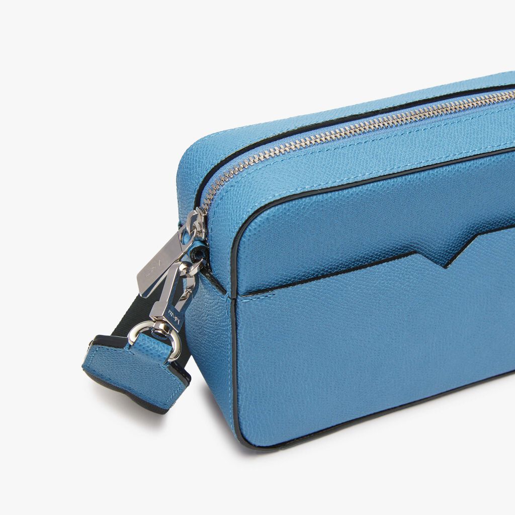 Borsa Reporter V-line Mini - Blu Nebula - Vitello VS - Valextra - 3