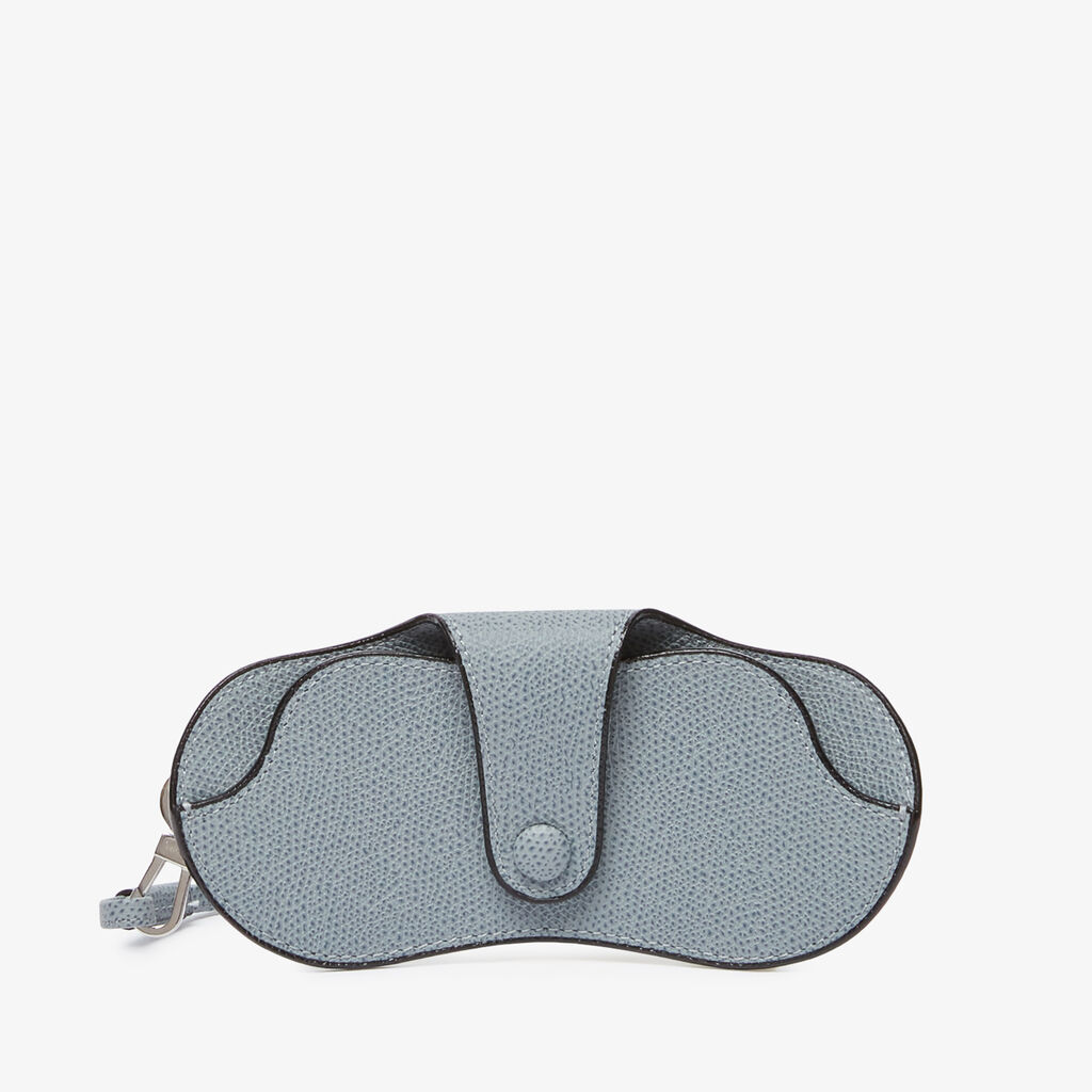 Glasses Case With Lanyard - Niagara Blue - Vitello VS - Valextra - 5