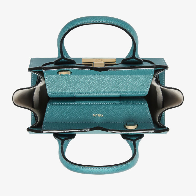 Milano Crossbody Micro Bag - Bottle Green - Millepunte Soft calf leather - Valextra - 8