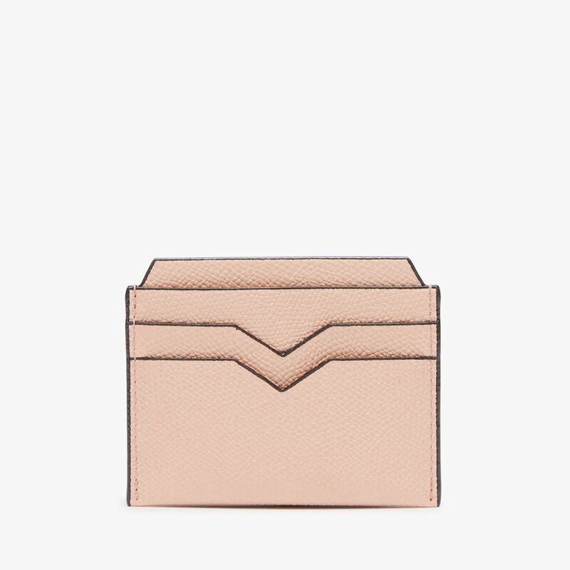 4CC Card Case - Bonne Mine Pink - Millepunte calf leather - Valextra - 5