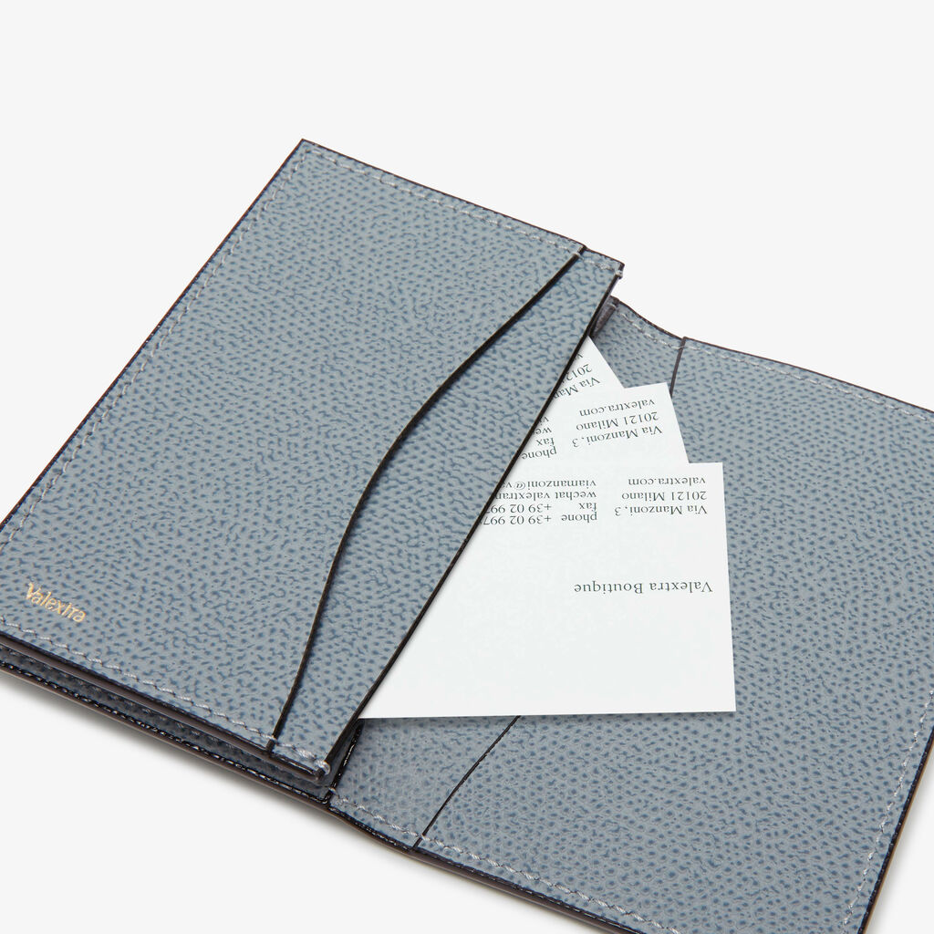Card Case Onda - Niagara Blue - Vitello VS - Valextra - 3