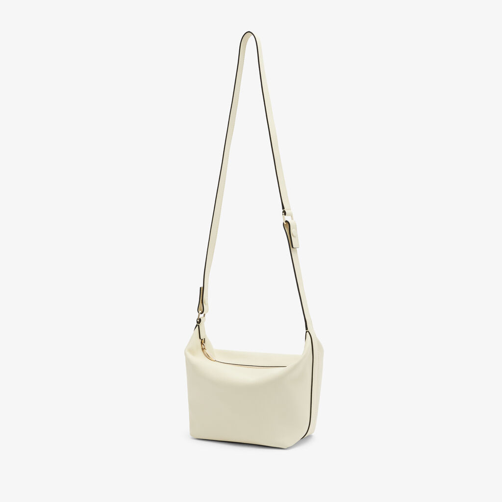 Mochi Top Handle Mini Bag - Pergamena White - Vitello Millepunte Soft - Valextra - 4