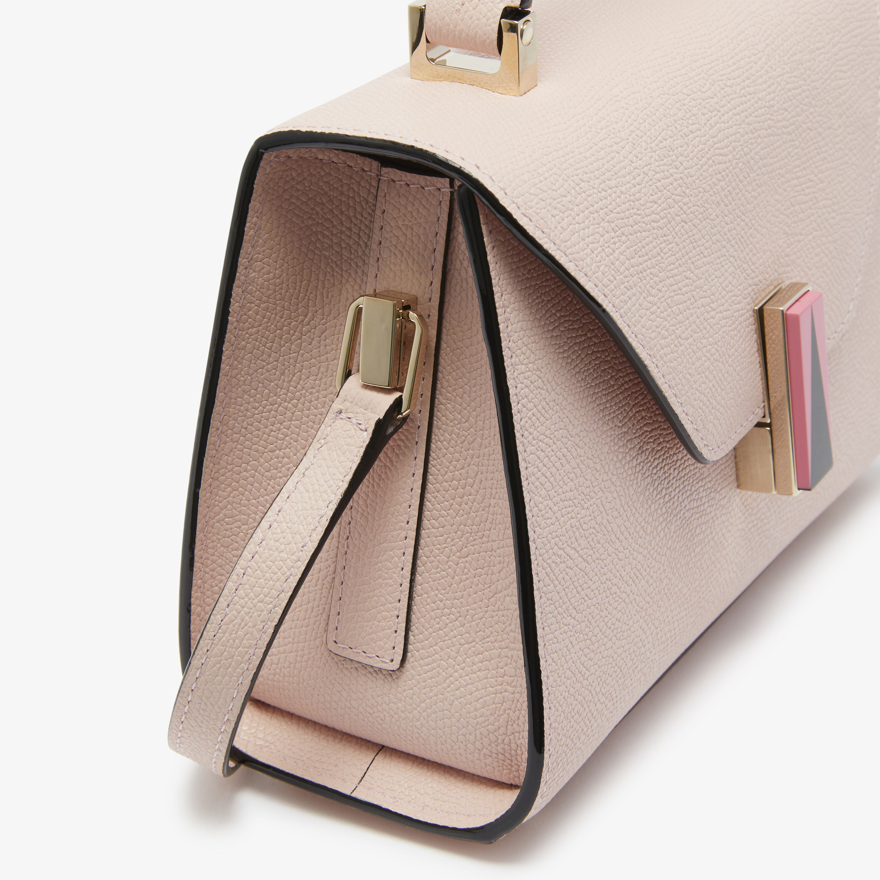 Women s Pink Leather crossbody Micro bag Valextra Iside