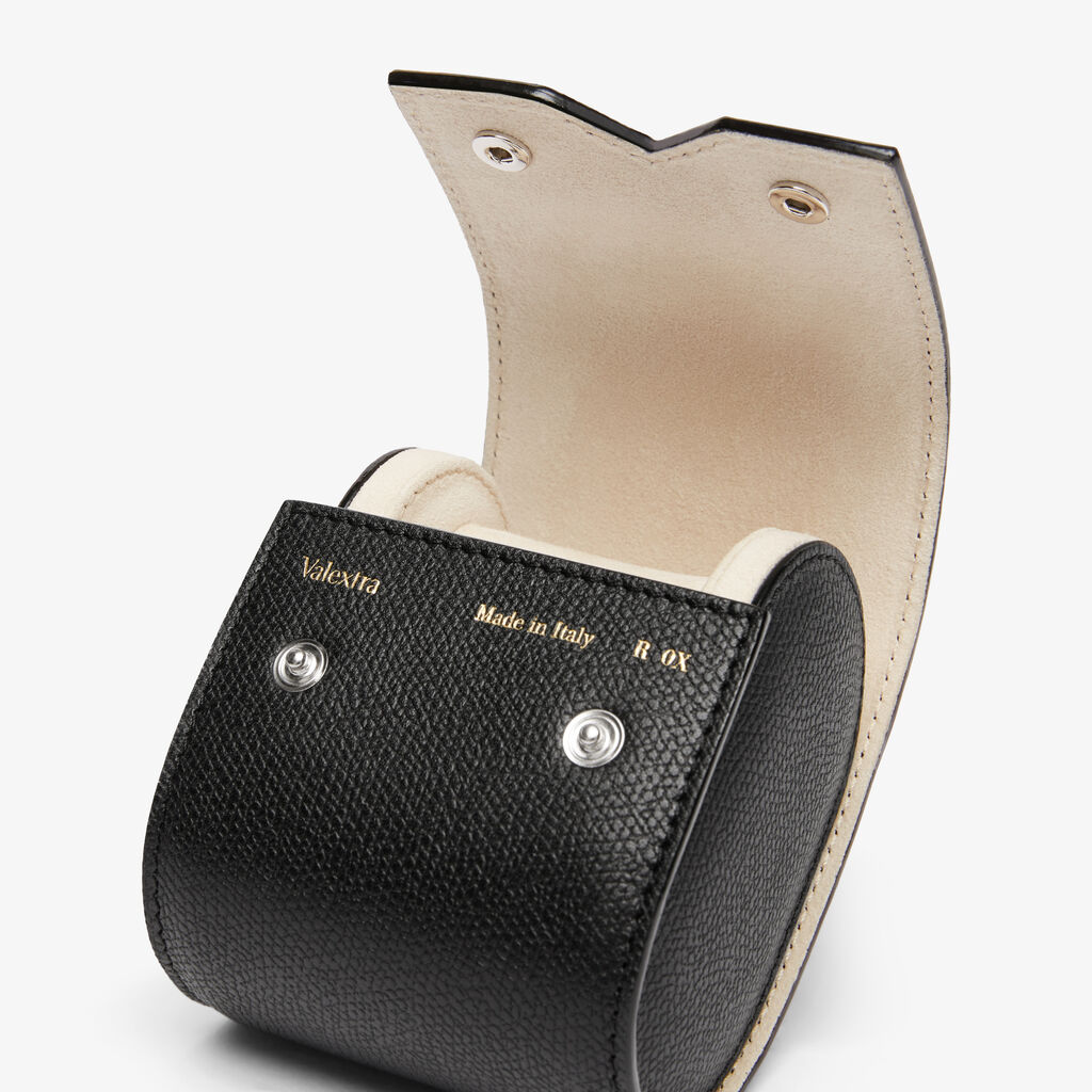 Single Watch Case - Black - Vitello VS - Valextra - 3