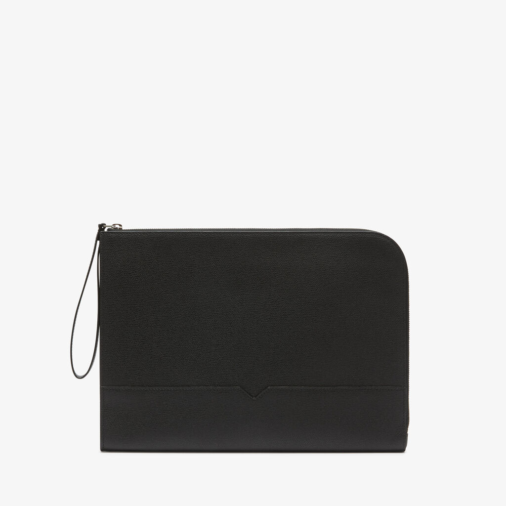V-Line Portfolio - Black - Vitello VS - Valextra - 1