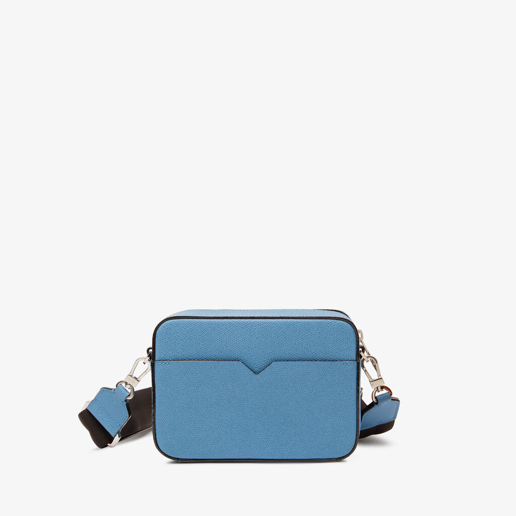 V-line Reporter Mini Bag - Nebula Blue - Vitello VS - Valextra - 4