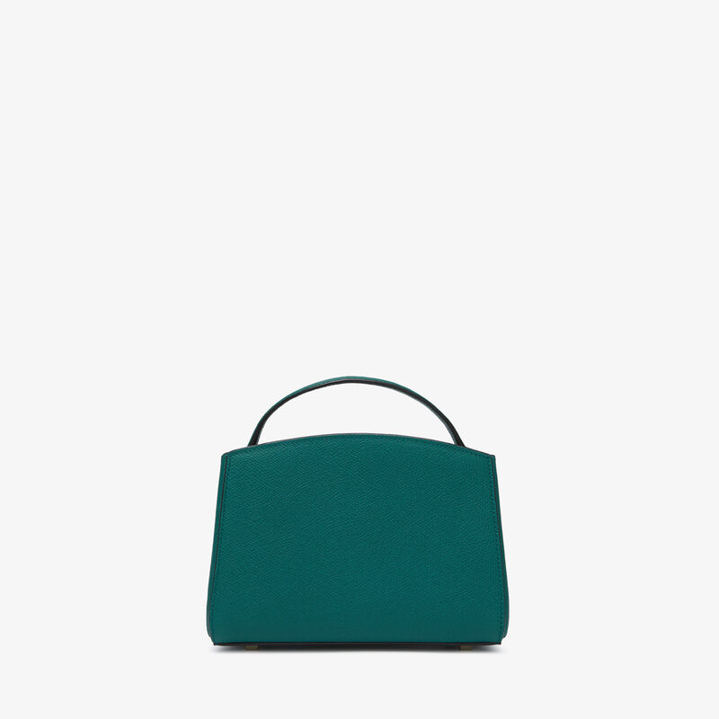 Brera Crossbody Micro Bag - Forest Green - Millepunte calf leather - Valextra - 5