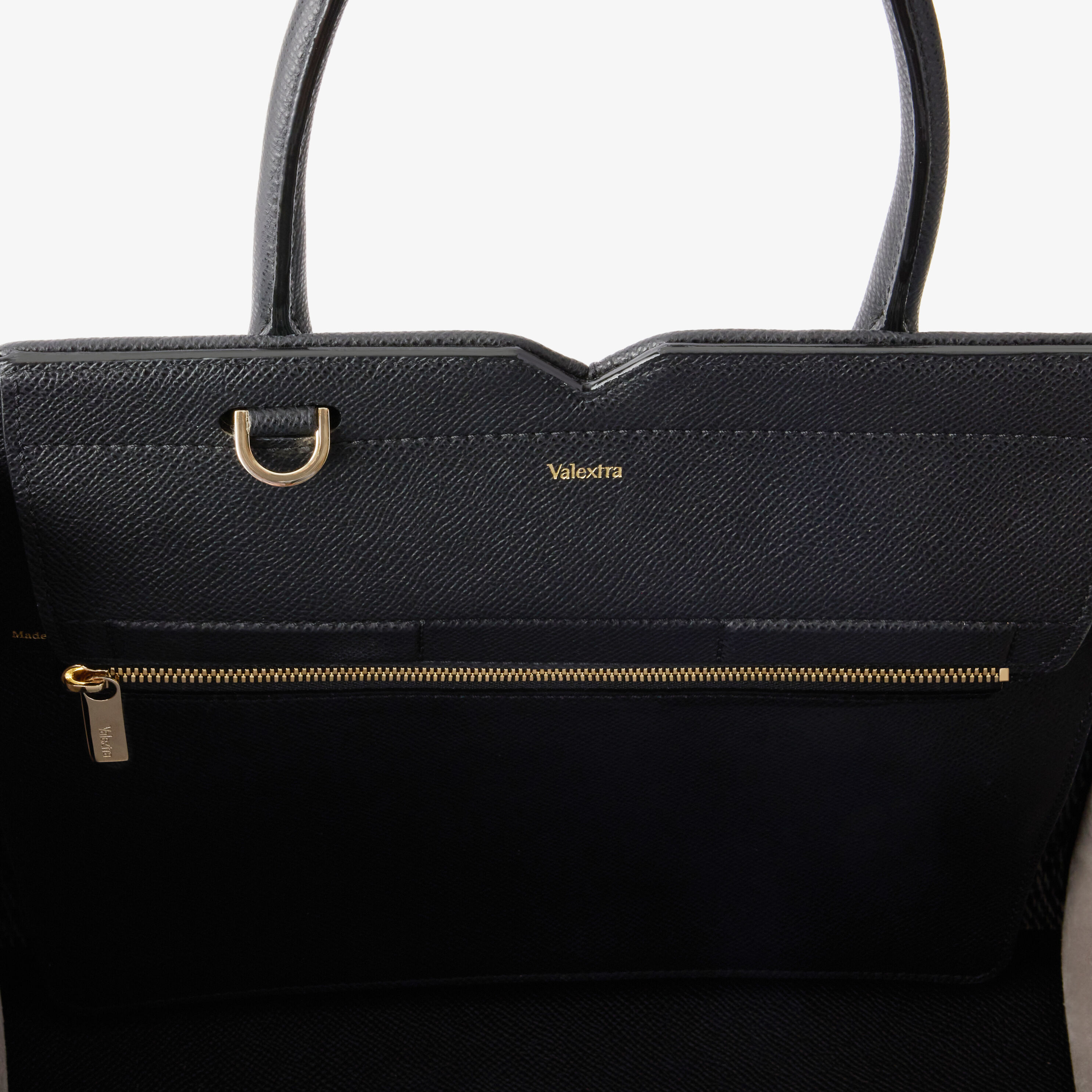 Women's Black & Light Blue Leather Pibiones Medium Bag | Valextra