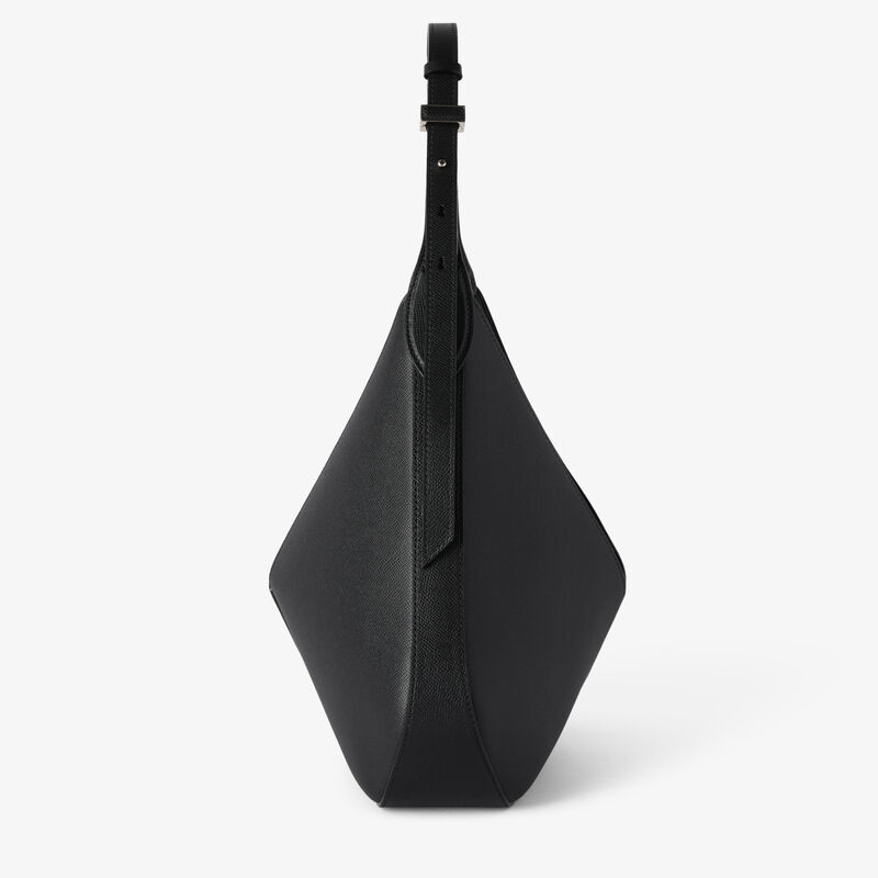 ViVi Hobo Medium Bag - Black - Millepunte Soft calf leather - Valextra - 6