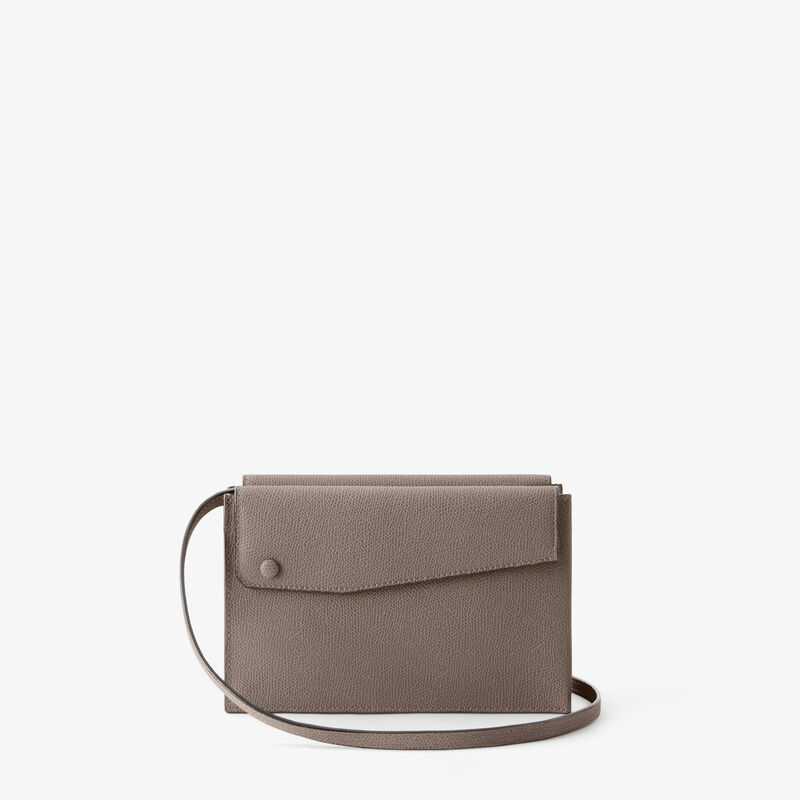Pocket Slim crossbody bag - Sahara Brown - Millepunte calf leather - Valextra - 6