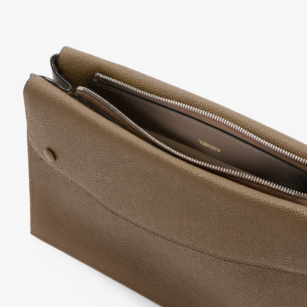 Borsa a tracolla Pocket -  - Pelle di vitello Millepunte - Valextra - 4