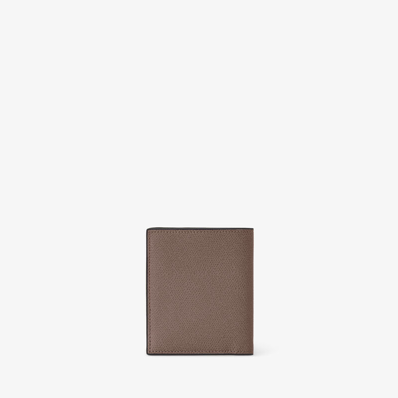 Compact Wallet 3 CC with Coin Purse - Sahara Brown - Millepunte calf leather - Valextra - 3