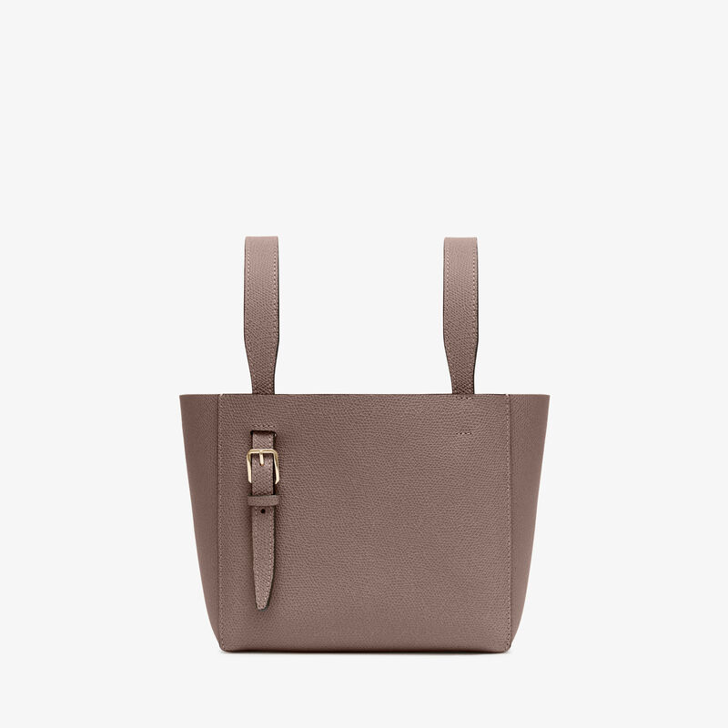 Soft Bucket Micro bag - Sahara Brown - Millepunte calf leather - Valextra - 6