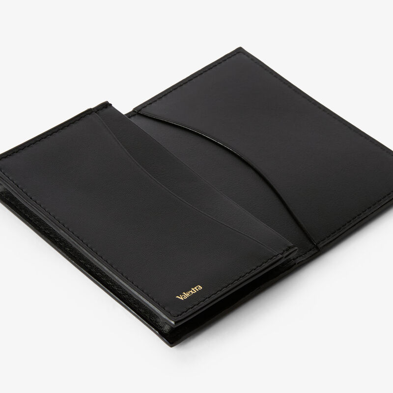 Sublime Card Case Onda - Black - Sublime smooth leather - Valextra - 2