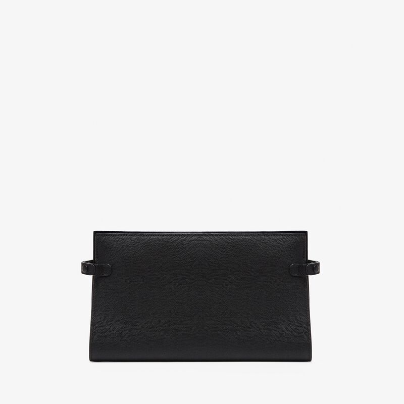 Folding Cable Organizer - Black - Millepunte calf leather - Valextra - 1
