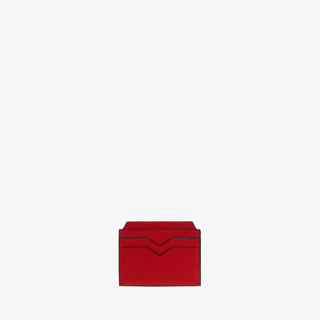 4CC Card Case - Red - Vitello VS - Valextra - 1