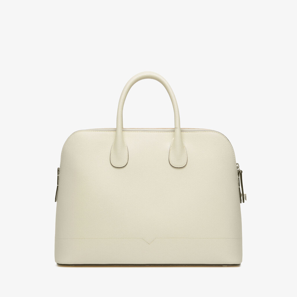 MyLogo Bowling Medium Bag - Pergamena White - Vitello VS - Valextra - 6