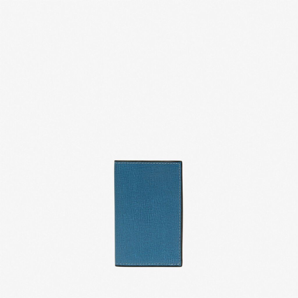 Card Case Onda - Cobalt Blue - Cuoio VL - Valextra - 1
