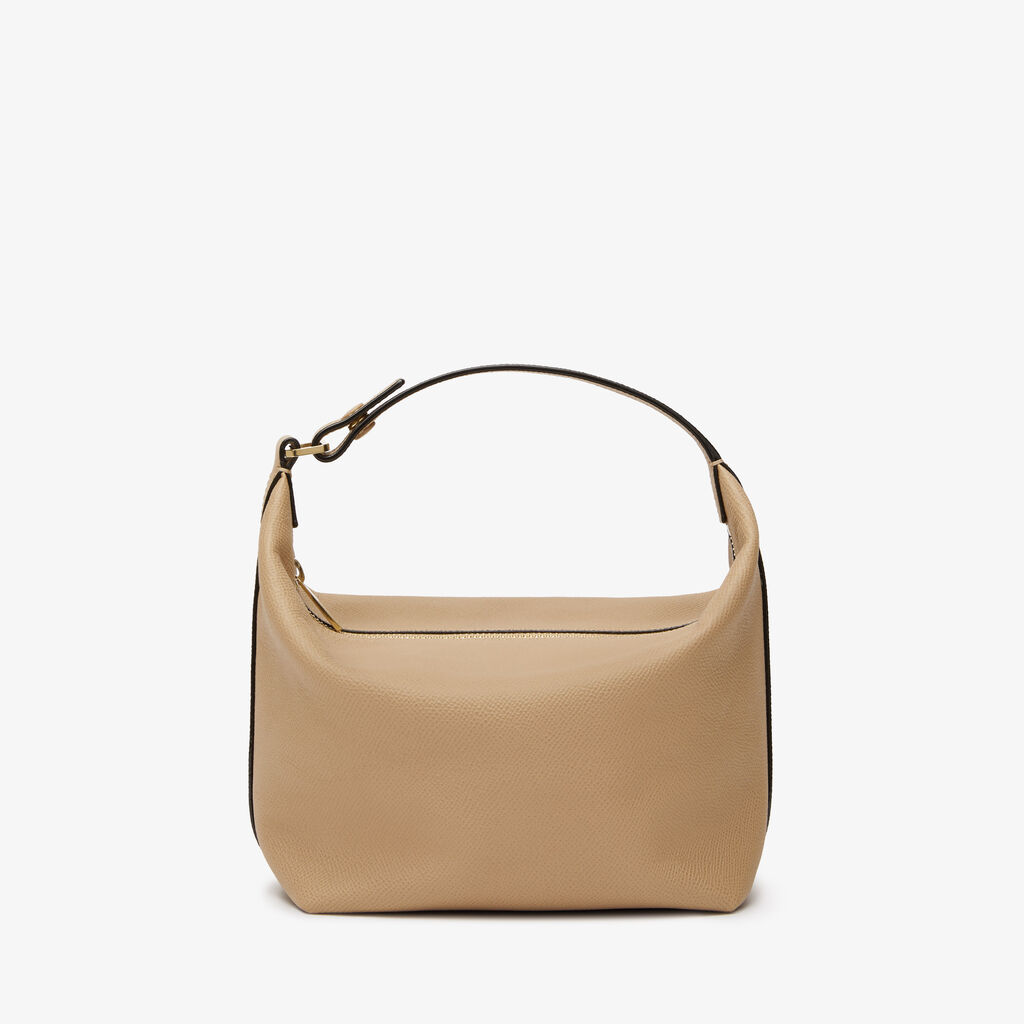 Mochi Top Handle Mini Bag - Cashmere Beige - Vitello Millepunte Soft - Valextra - 1