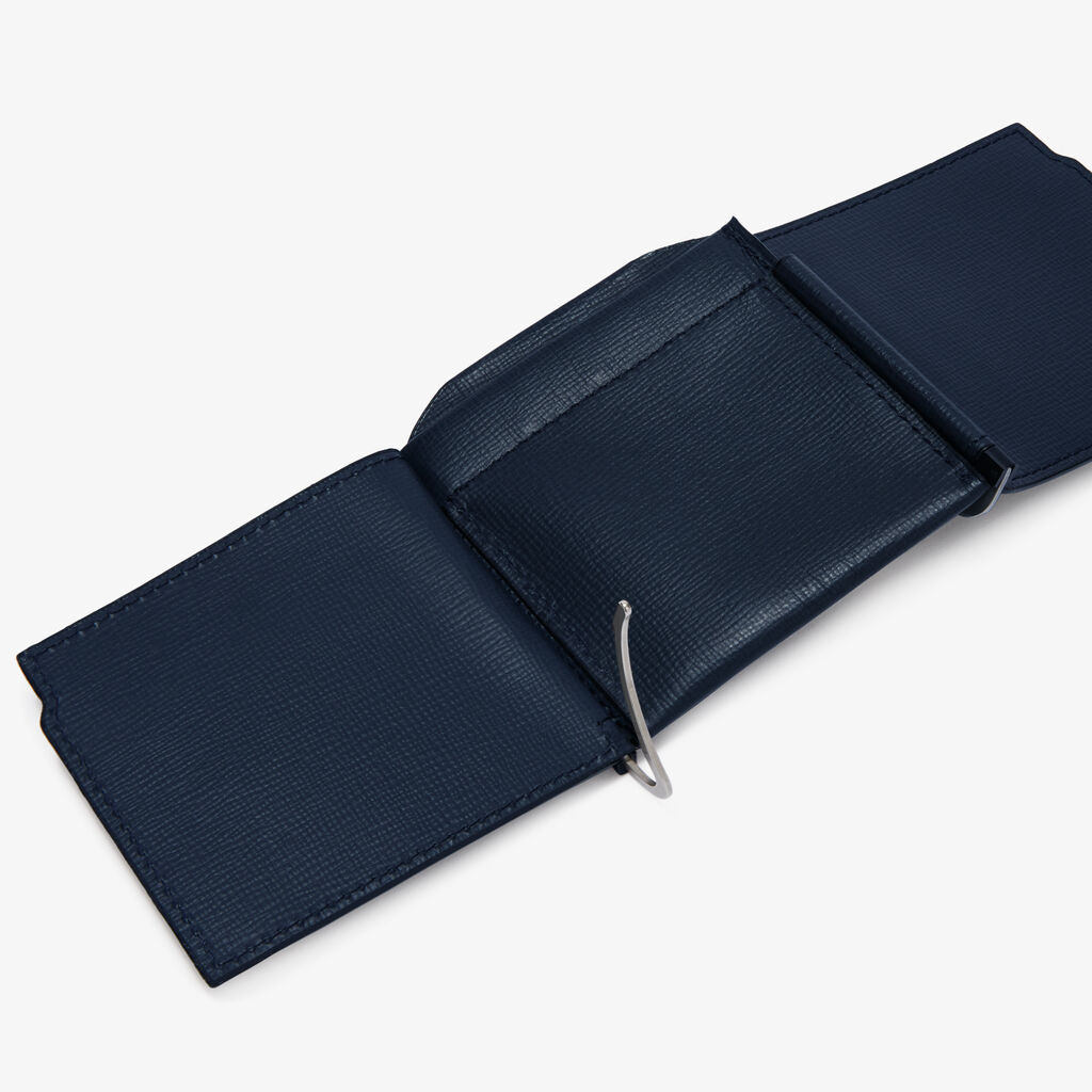 Grip Spring - Dark Blue - Pav&egrave; calf leather - Valextra - 3
