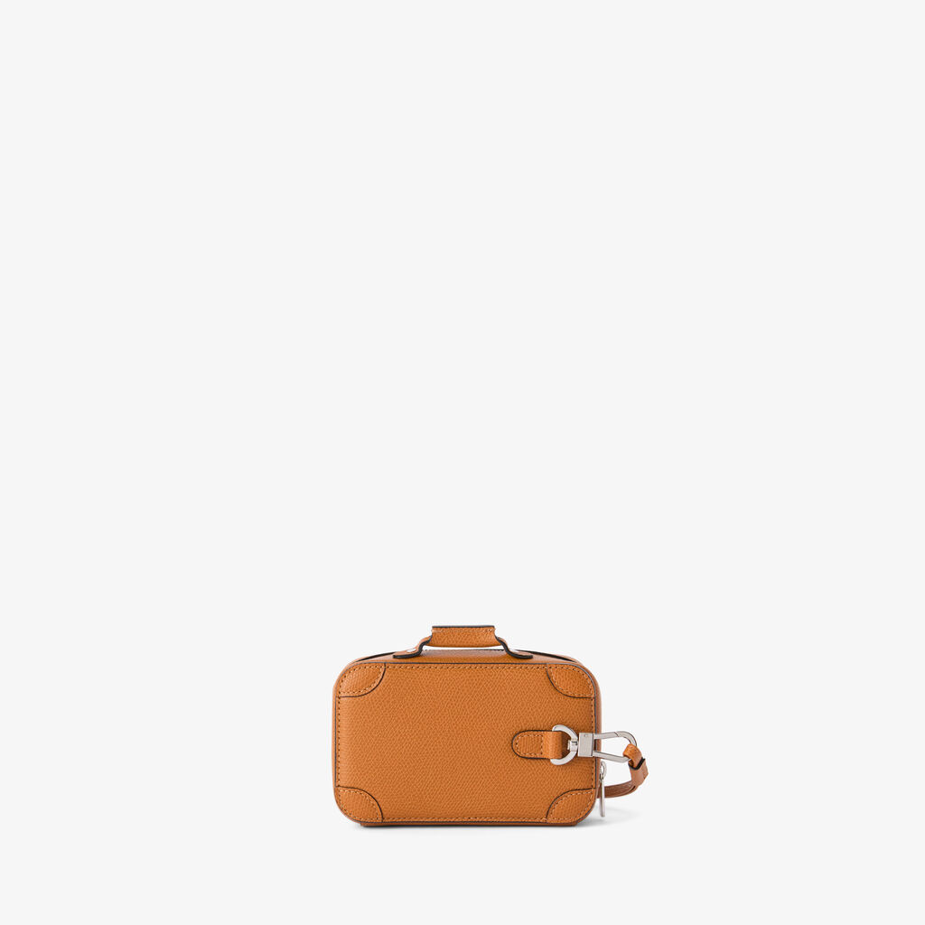 Costa Keychain - Havana Brown - Vitello VS - Valextra - 5