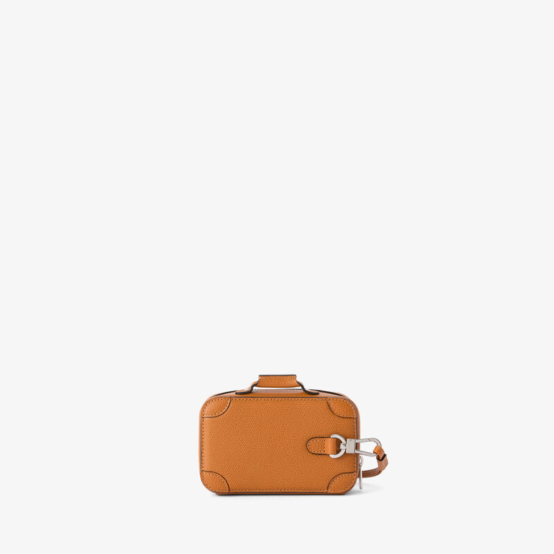 Costa Keychain - Havana Brown - Millepunte calf leather - Valextra - 5