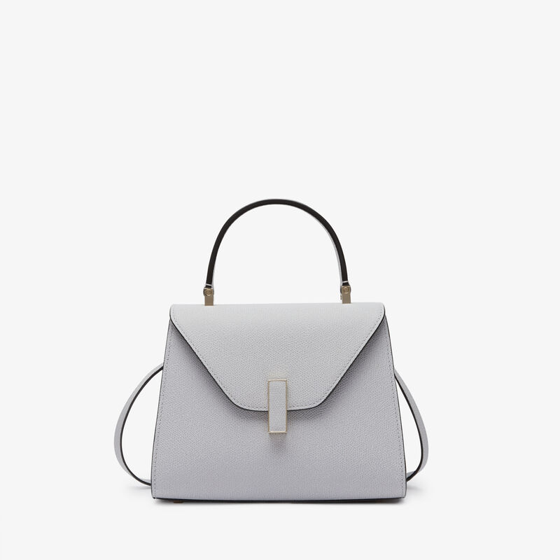 Iside Top handle mini bag - Stone Grey - Millepunte calf leather - Valextra - 1
