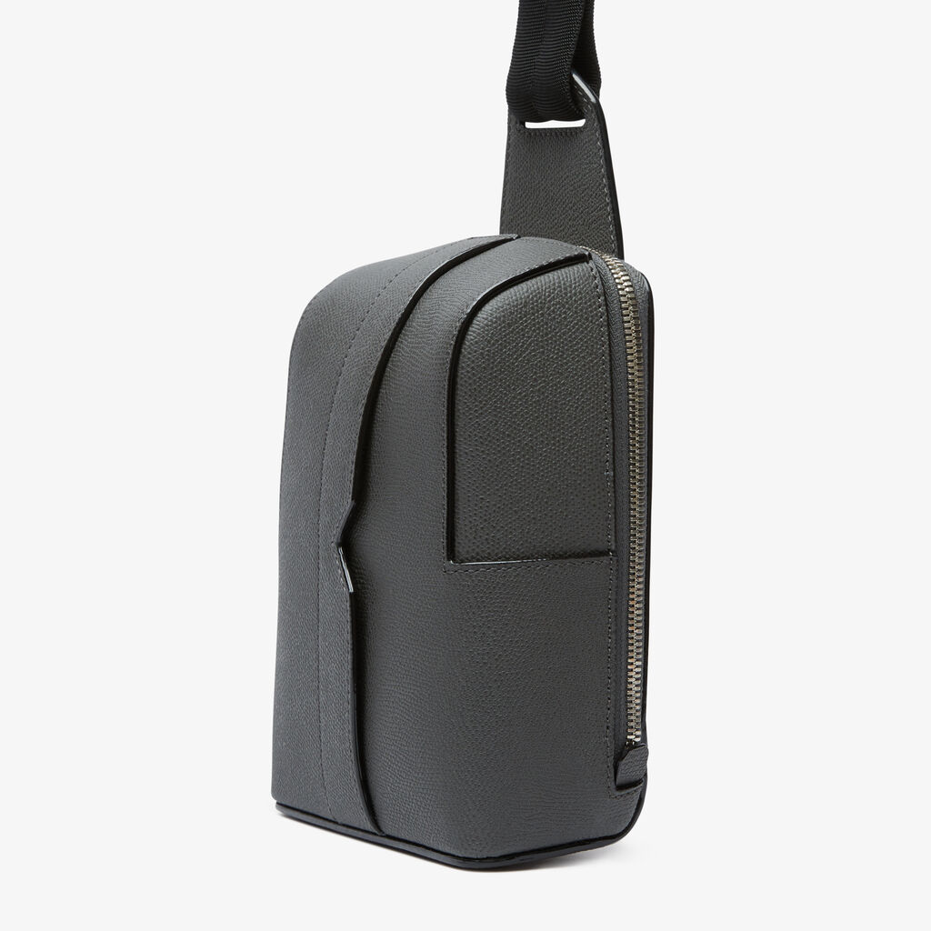 V-line One Shoulder Mini Backpack - Smokey Grey - Vitello VS - Valextra - 2