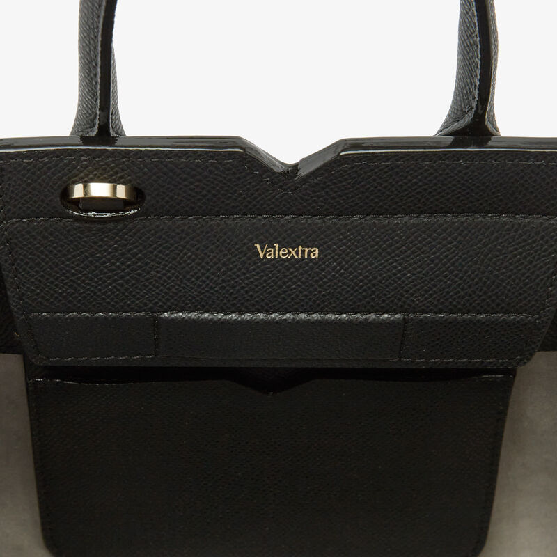 Milano Crossbody Micro Bag - Black - Millepunte Soft calf leather - Valextra - 3