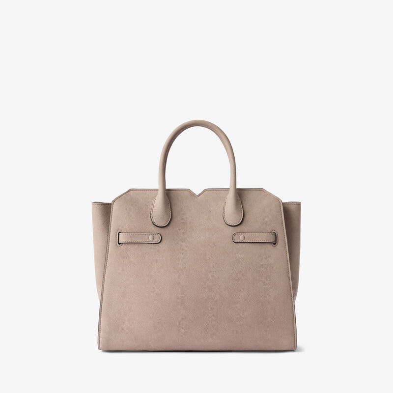 Milano Senso Two Handles Medium Bag - Nude Pink - Millepunte Nubuk Senso Leather - Valextra - 7