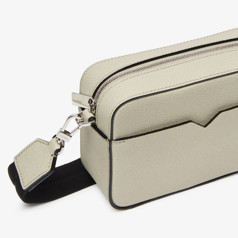 V-line Reporter Mini Bag - Linen Grey - Millepunte calf leather - Valextra - 3