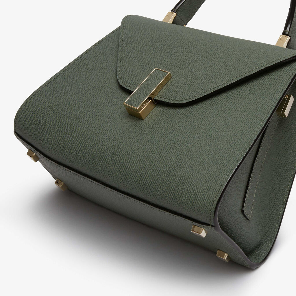 Iside Top handle mini bag - Musk Green - Vitello VS - Valextra - 5