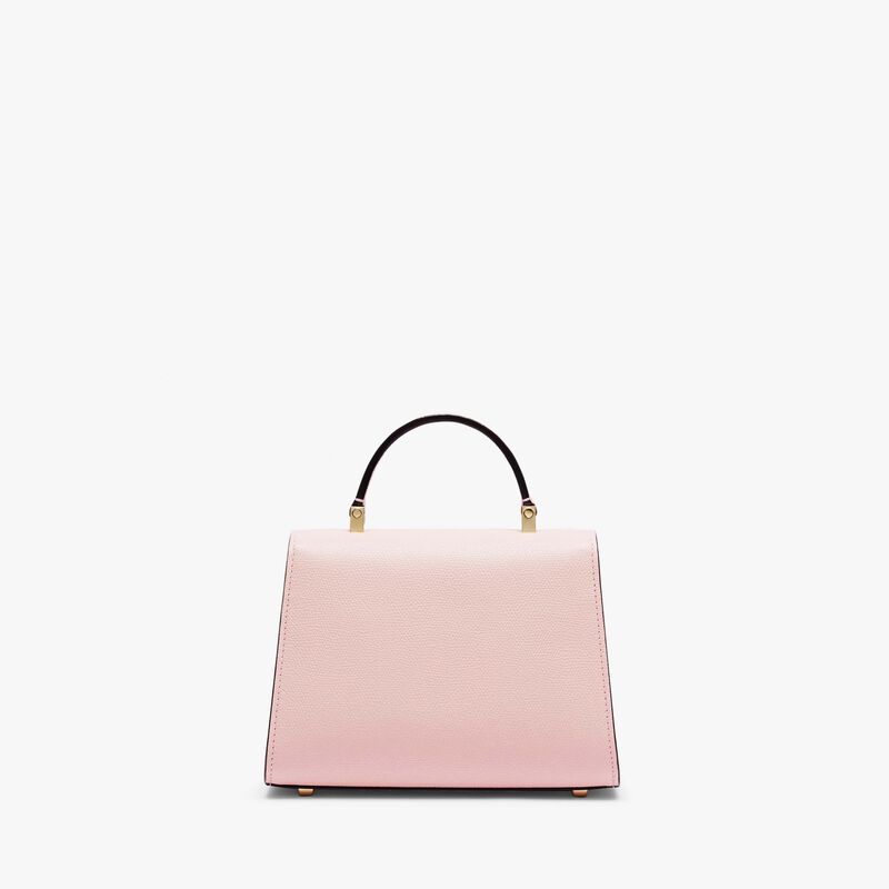 Iside crossbody micro bag - Peony Pink - Millepunte calf leather - Valextra - 6