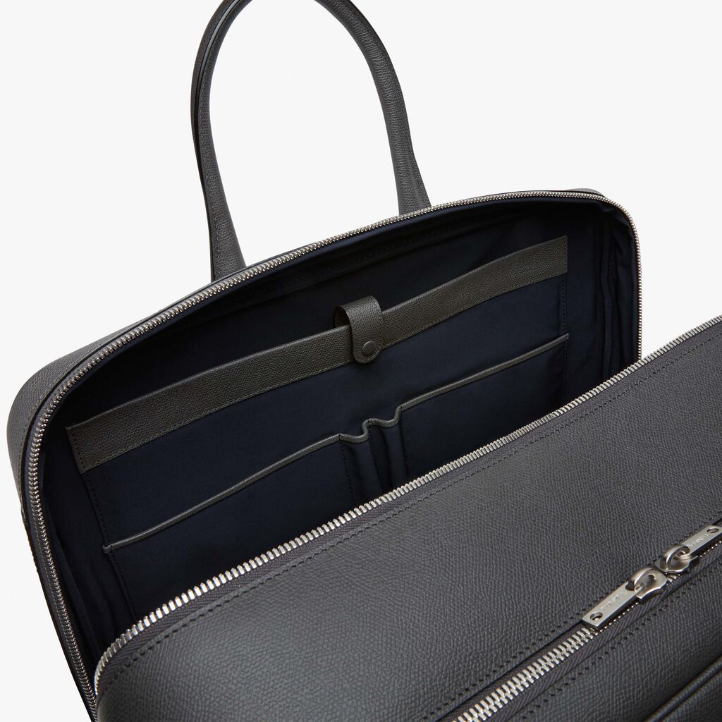Avietta Travel Bag Two Chambers - Smokey Grey - Vitello VS - Valextra - 3