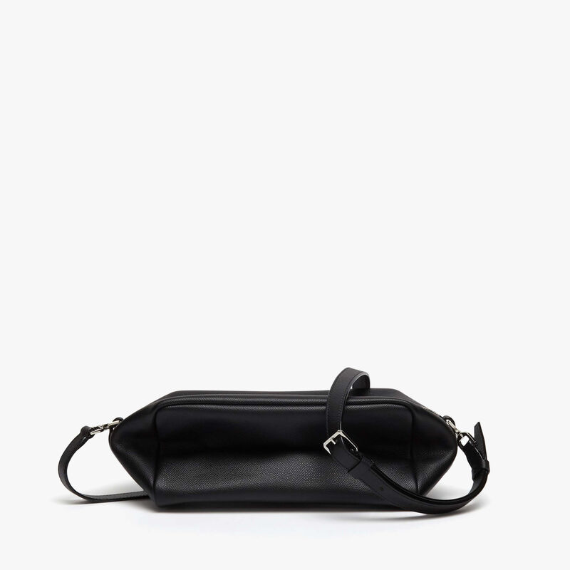 Origami Crossbody Medium Bag - Black - Millepunte Soft calf leather - Valextra - 6