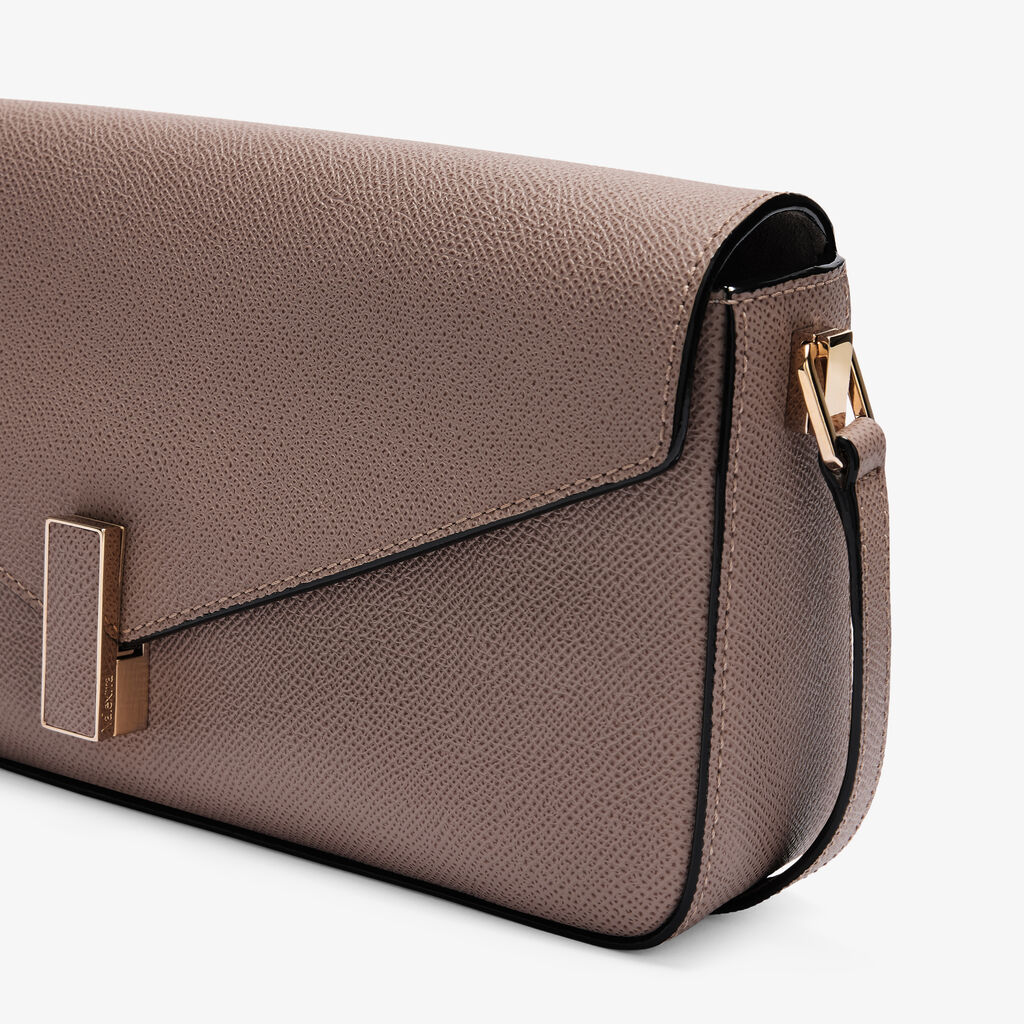 Iside Shoulder Bag - Sahara Brown - Millepunte Soft calf leather - Valextra - 3
